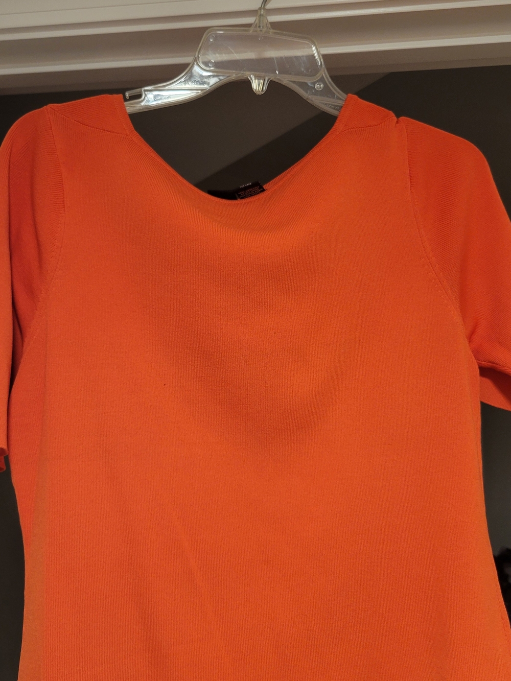 Essentials Short Sleeve Top in Vibrant Orange